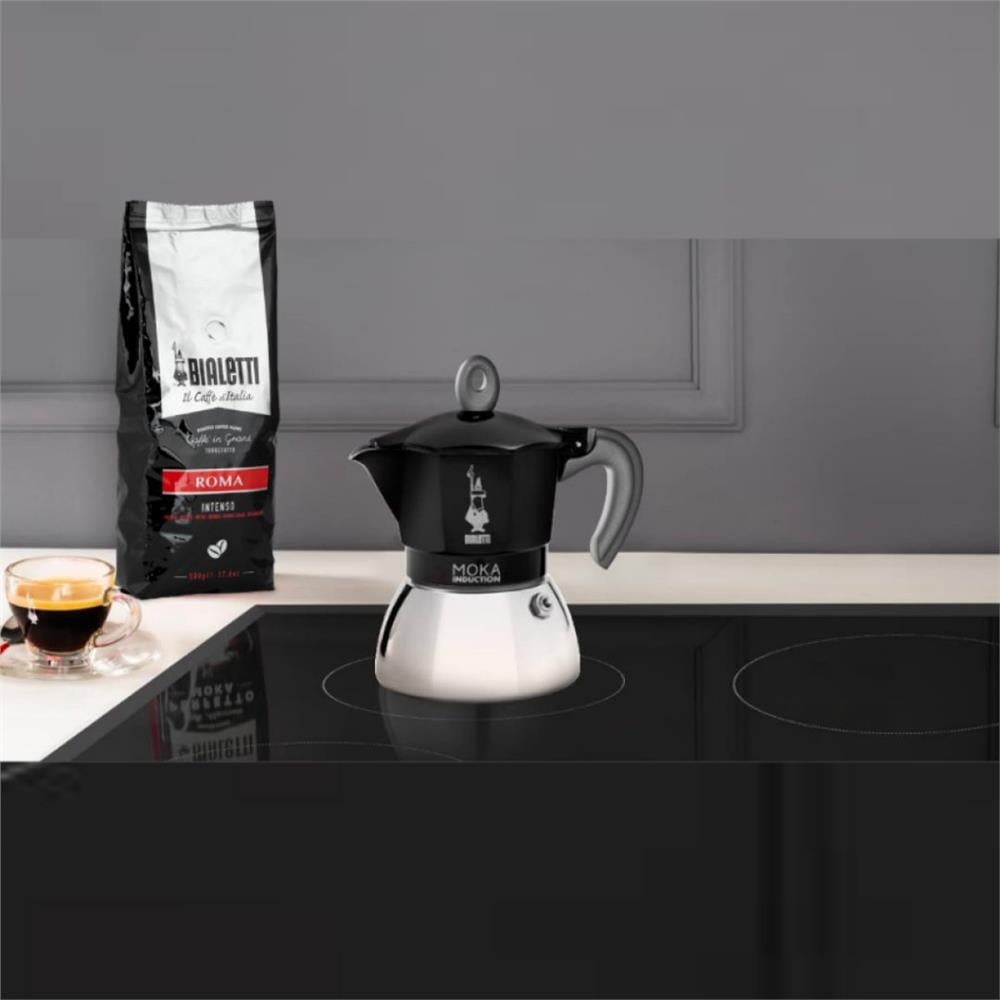 Bialetti İndüksiyon Mokapot Siyah 2 Cup