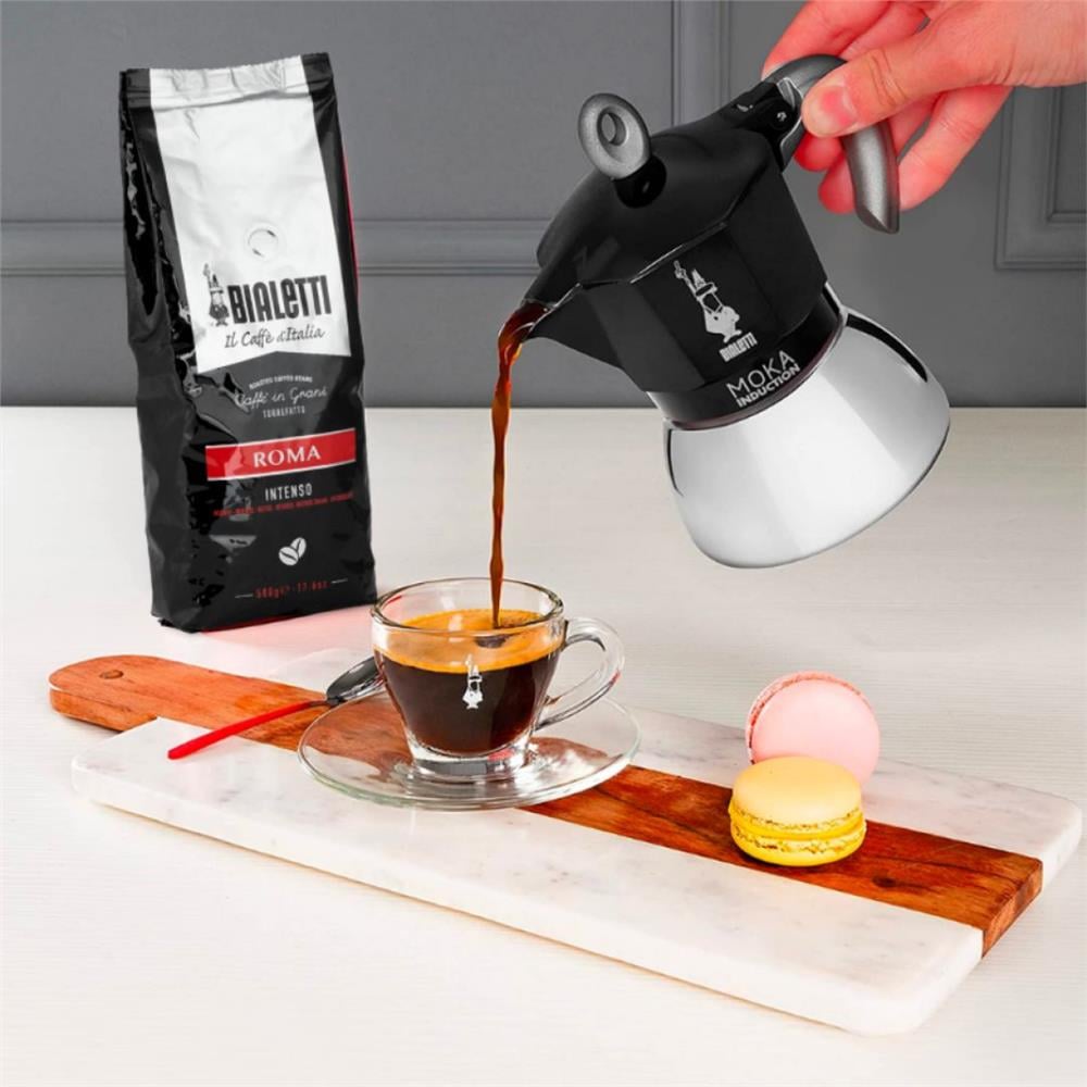 Bialetti İndüksiyon Mokapot Siyah 4 Cup