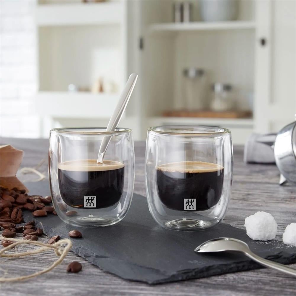 ÇİFT CAMLI 2'Lİ ESPRESSO BARDAK SETİ - 80 ML