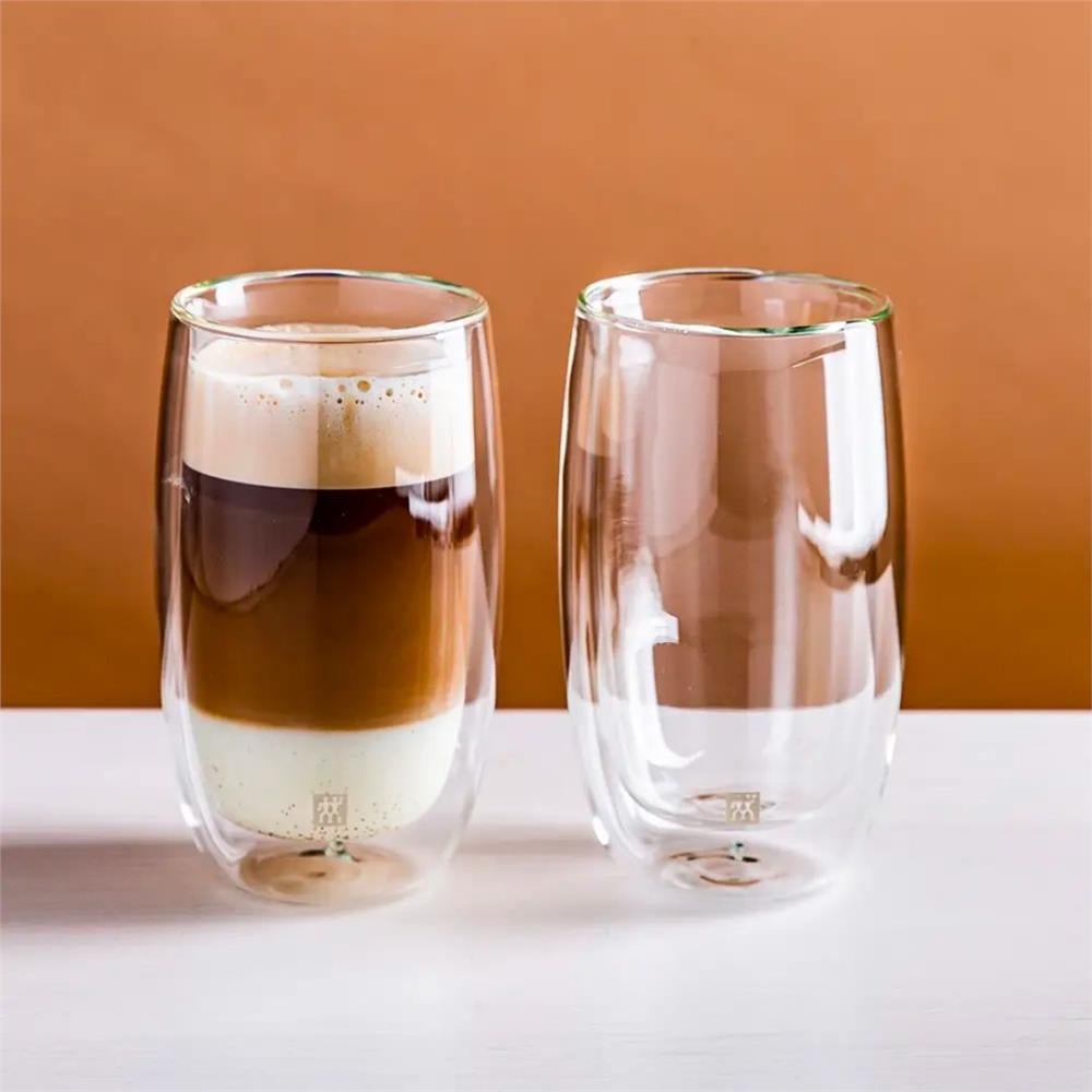 ÇİFT CAMLI 2'Lİ LATTE MACCHİATO BARDAK SETİ-  350 ML