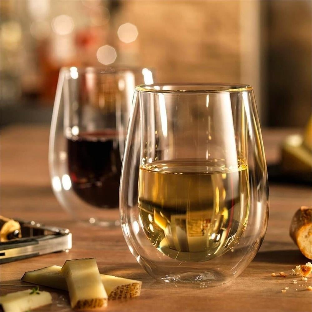 ÇİFT CAMLI 2'Lİ MEYVESUYU BARDAĞI SETİ - 350 ML