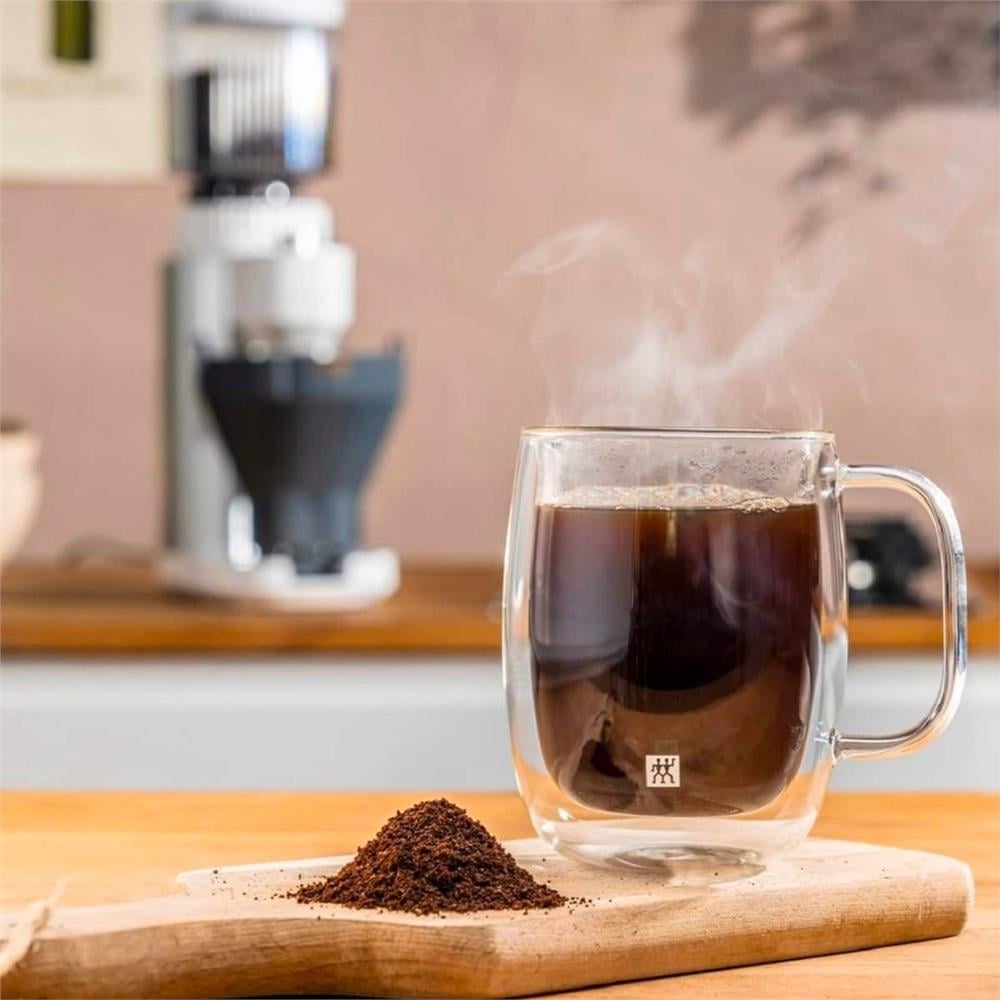 ÇİFT CAMLI KULPLU 2'Lİ KAHVE BARDAĞI SETİ - 355 ML