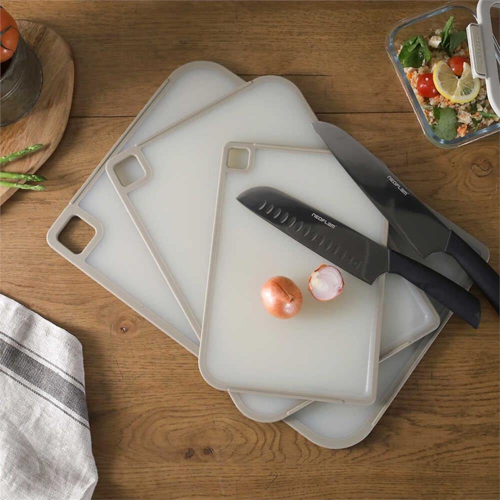 Fika Kesme Tahtası Seti 3Prç Bej