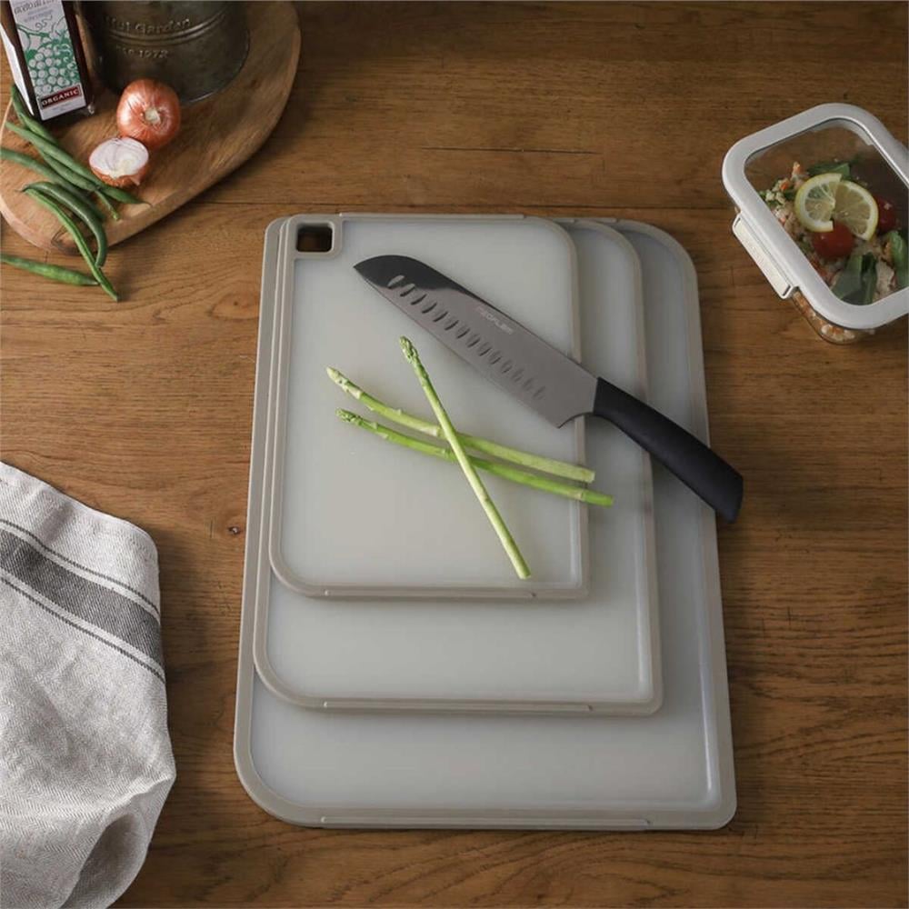 Fika Kesme Tahtası Seti 3Prç Gri