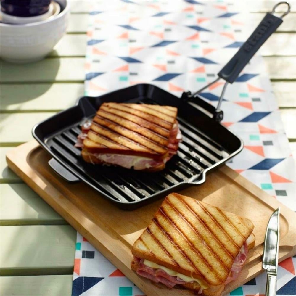 KATLANIR SİLİKON SAPLI DÖKÜM IZGARA TAVA