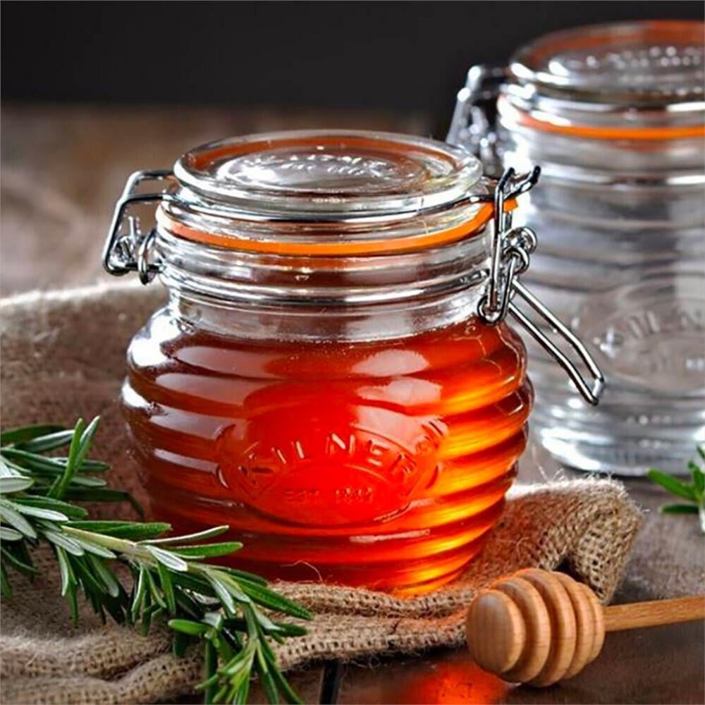 KİLNER AHŞAP KEPÇELİ BAL KAVANOZU 400 ML