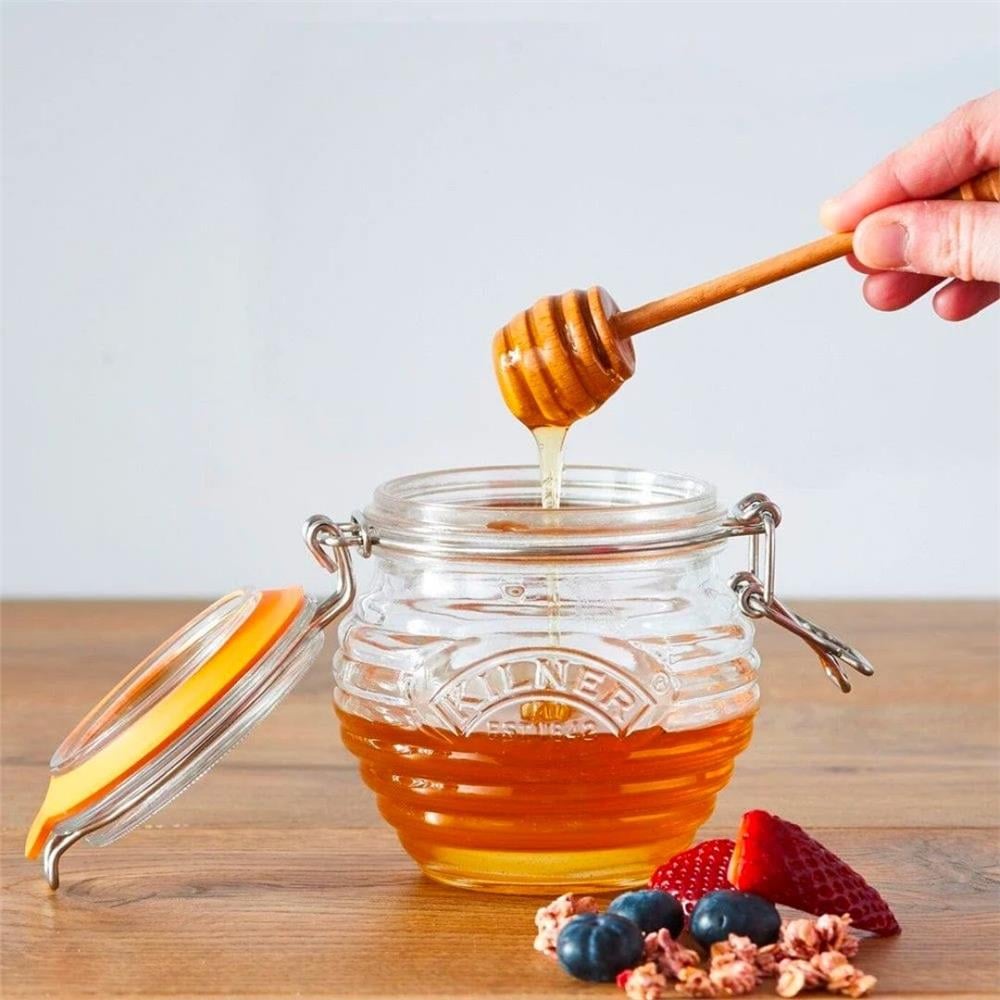 KİLNER AHŞAP KEPÇELİ BAL KAVANOZU 400 ML