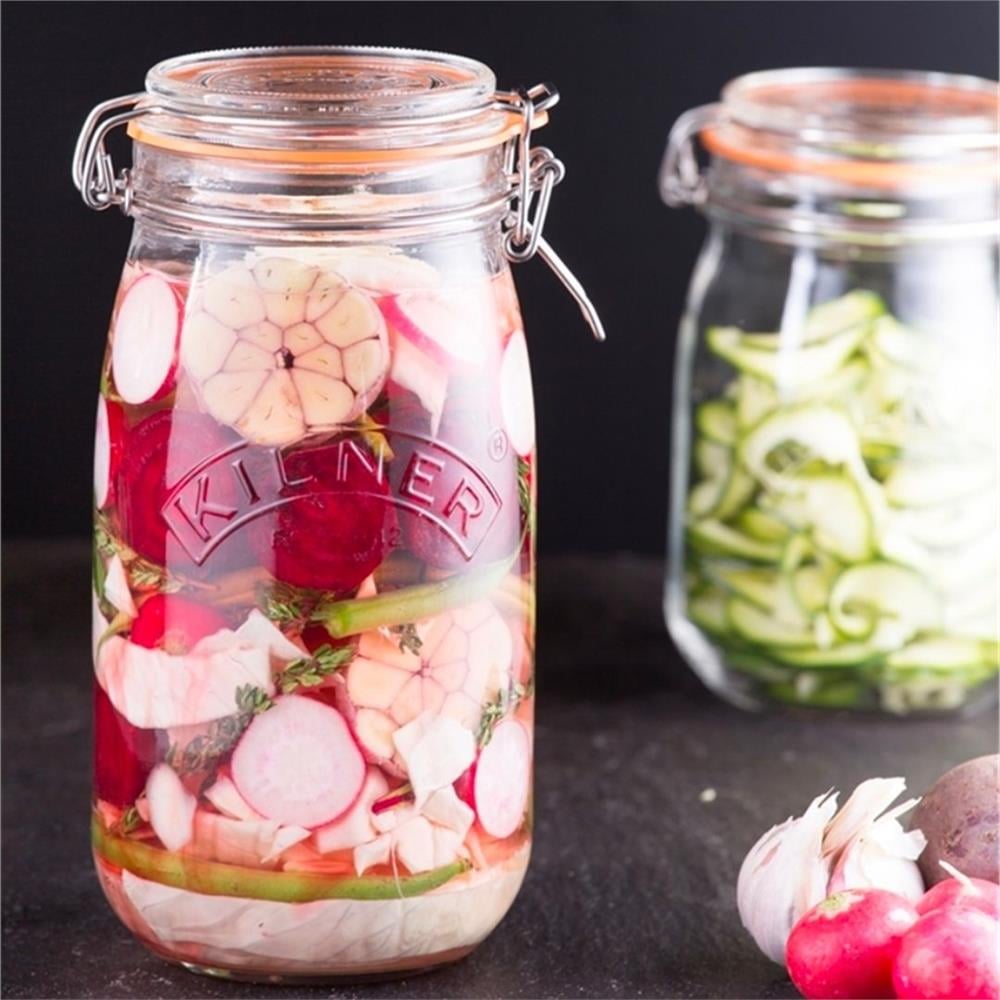 KİLNER KLİPSLİ YUVARLAK KAVANOZ 1.5 LT