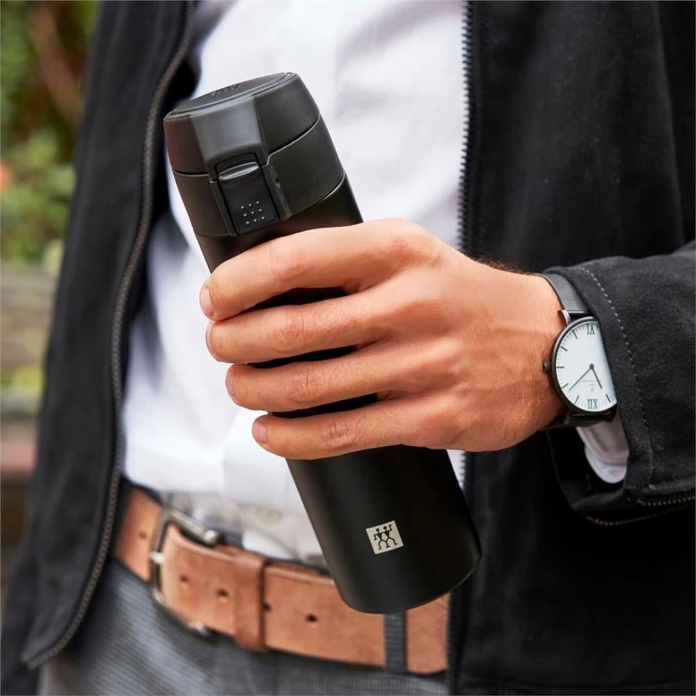 KİŞİSEL TERMOS, 450 ML | SİYAH