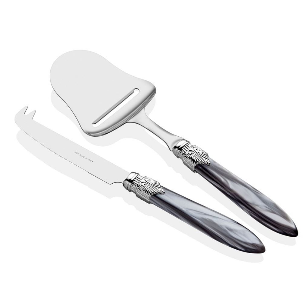 LAURA CHROME GRİ PEYNİR SERVİS SETİ