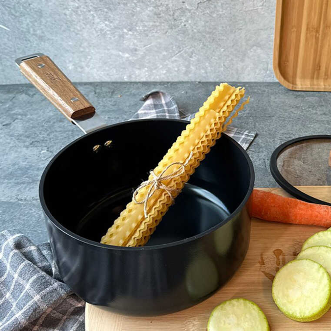 Neoflam Bien Alüminyum Döküm Sos Tenceresi Siyah 18Cm