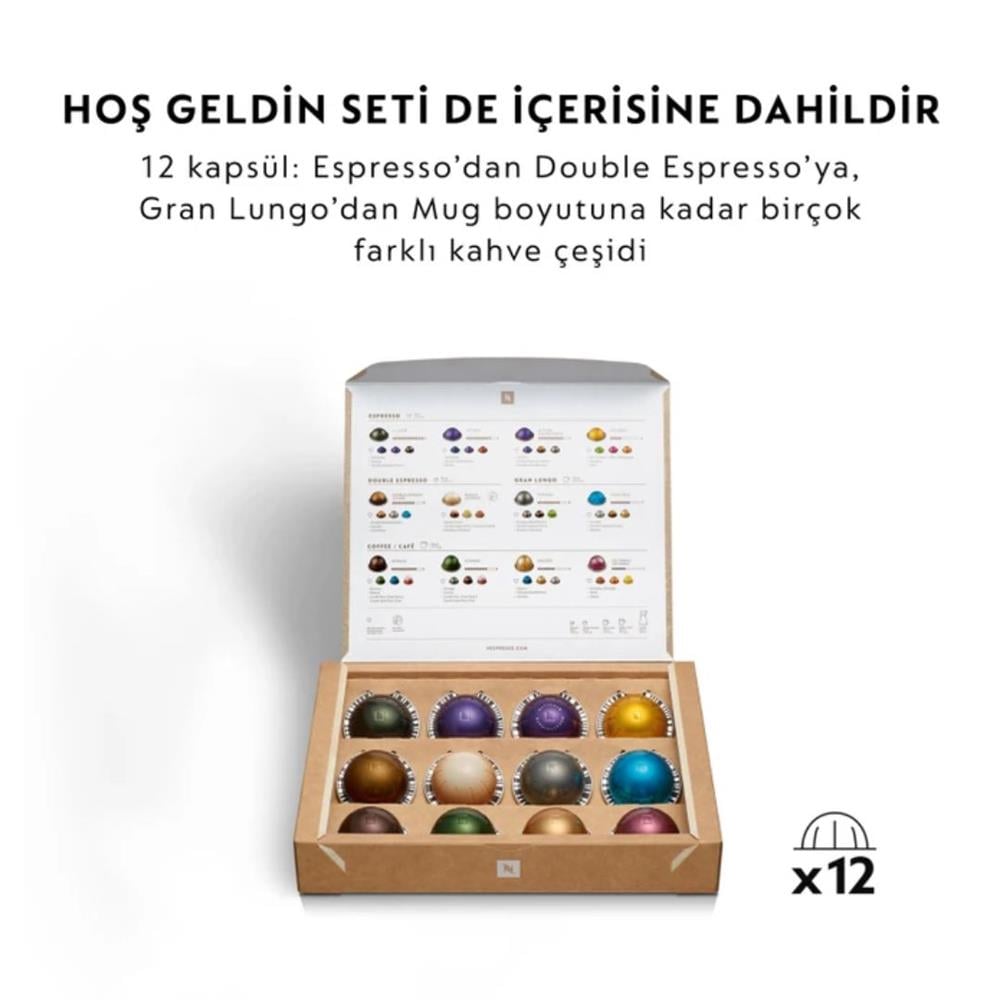Nespresso Vertuo Next Premium Bronz Kahverengi Kahve Makinesi ve Süt Köpürtücü