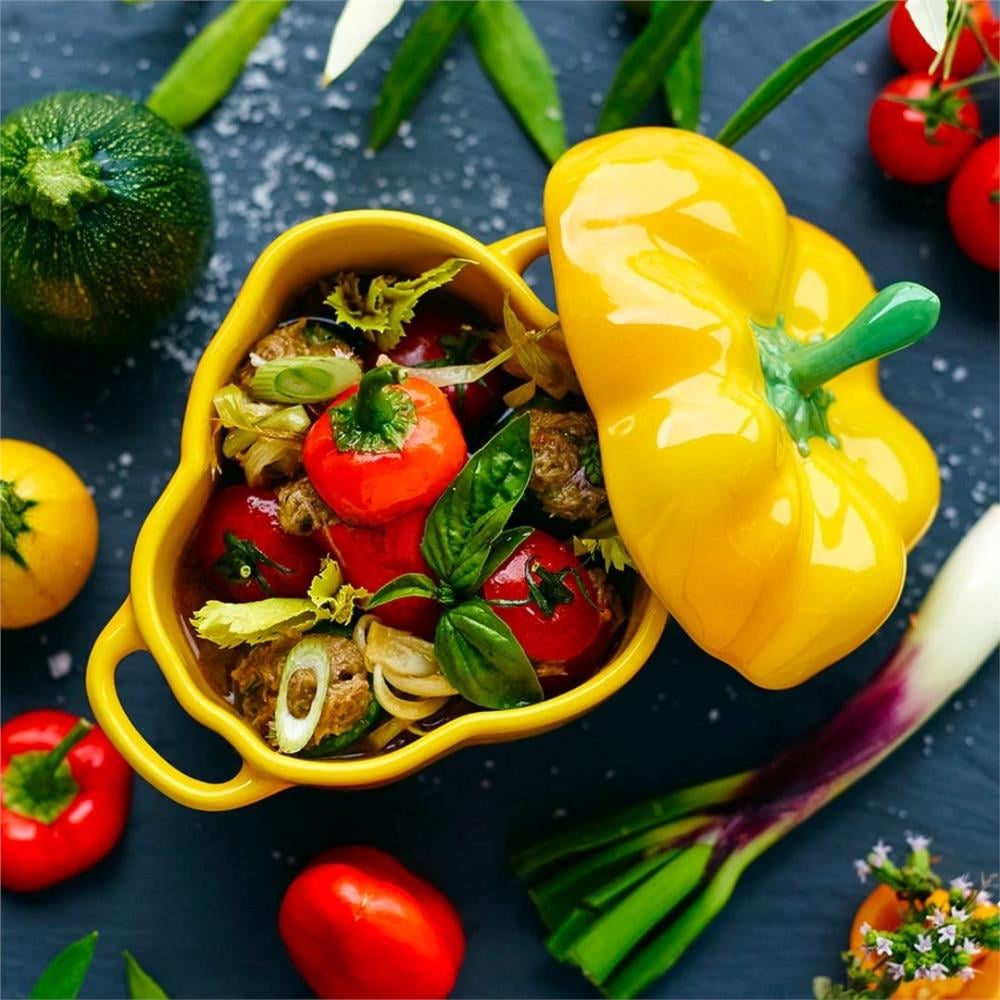 SERAMİK BİBER KASE, SARI