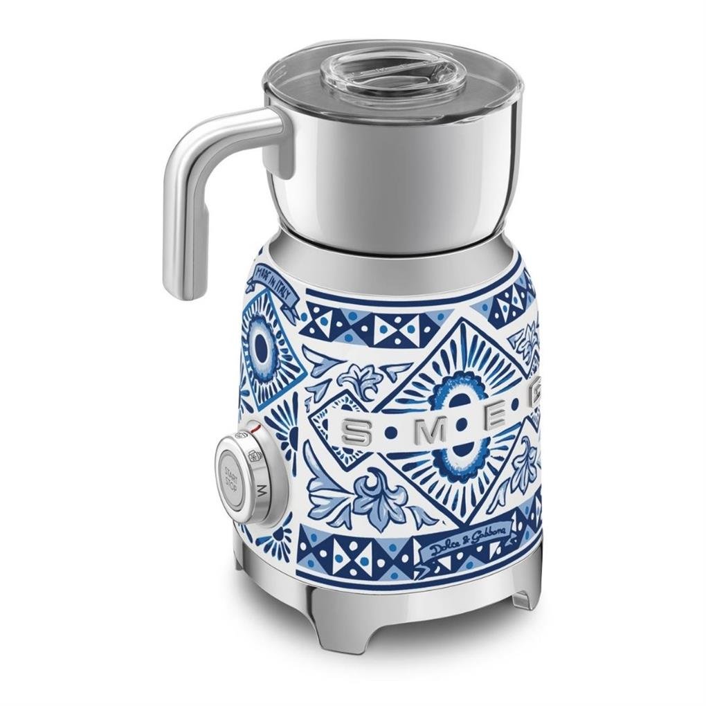 Smeg 50'S Style Retro Blu Mediterrano Süt Köpürtme Makinesi