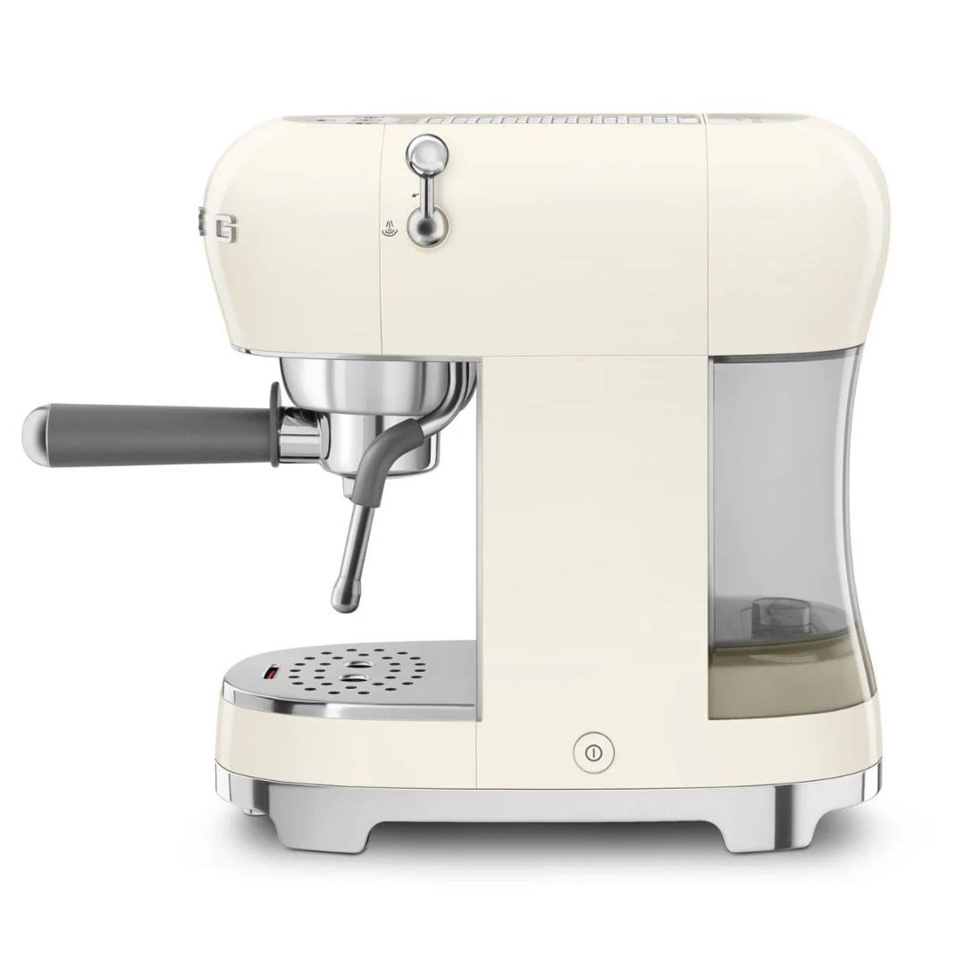 Smeg 50's Style Retro ECF02CREU Manuel Espresso Makinesi - Krem