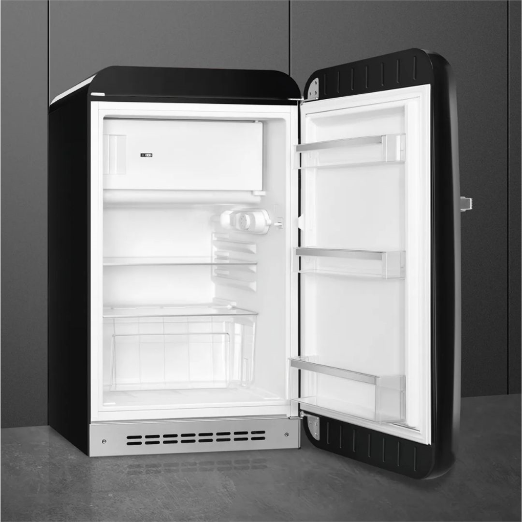 Smeg 50's Style Retro FAB10RBL6 Mini Buzdolabı - Siyah / Sağ Menteşe