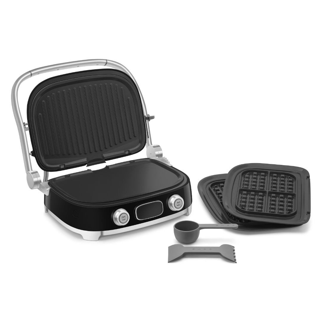 Smeg MGF01BLEU Çok Amaçlı Izgara Siyah (Multiuse Grill)