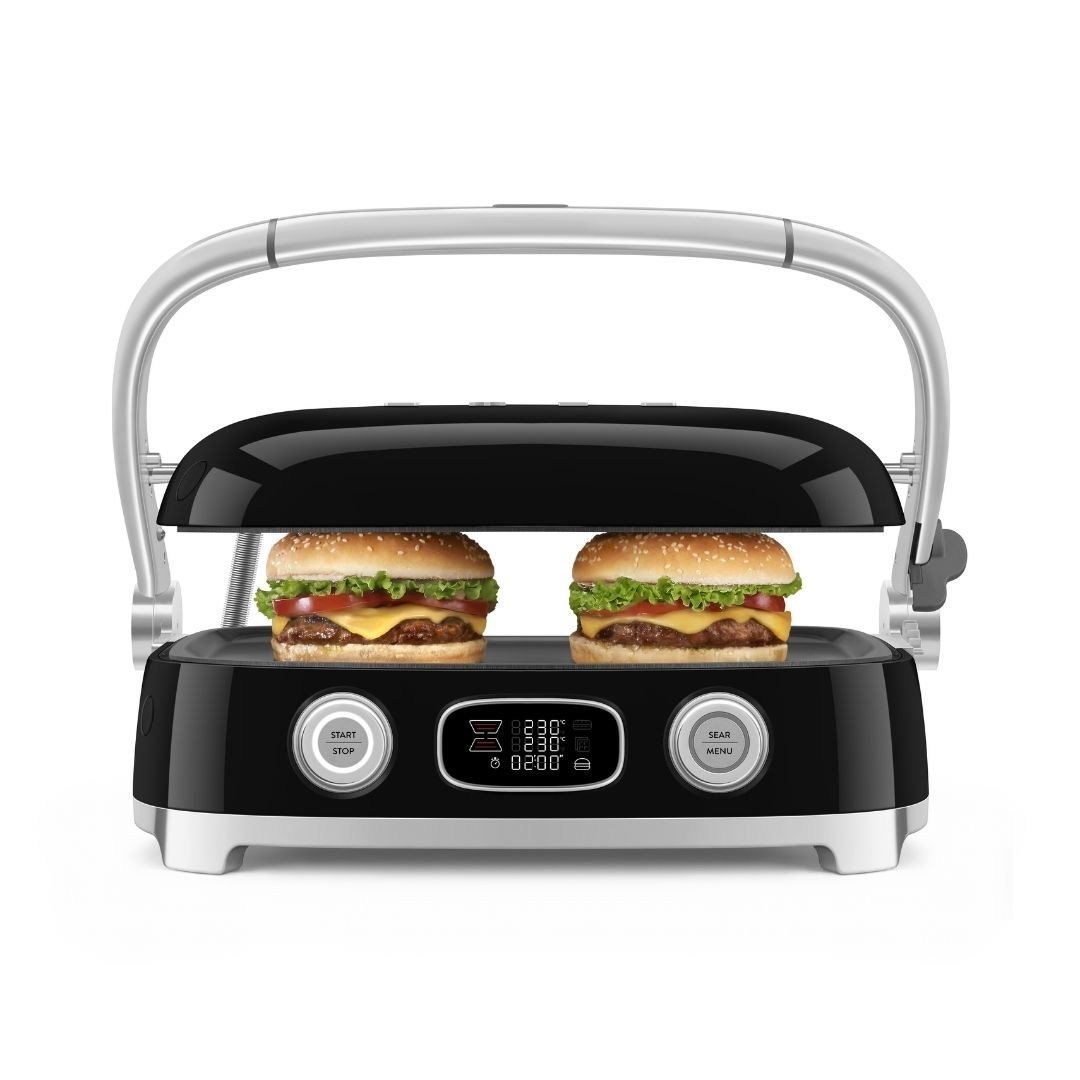 Smeg MGF01BLEU Çok Amaçlı Izgara Siyah (Multiuse Grill)