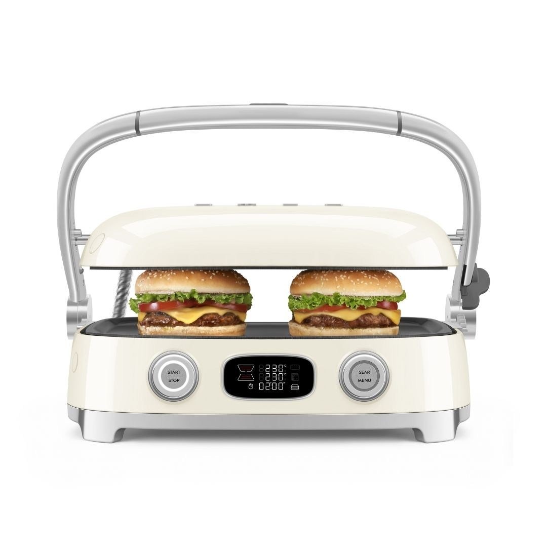 Smeg MGF01CREU Çok Amaçlı Izgara Krem (Multiuse Grill)