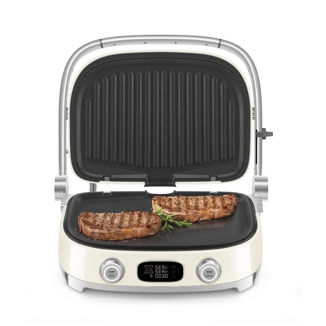 Smeg MGF01CREU Çok Amaçlı Izgara Krem (Multiuse Grill)