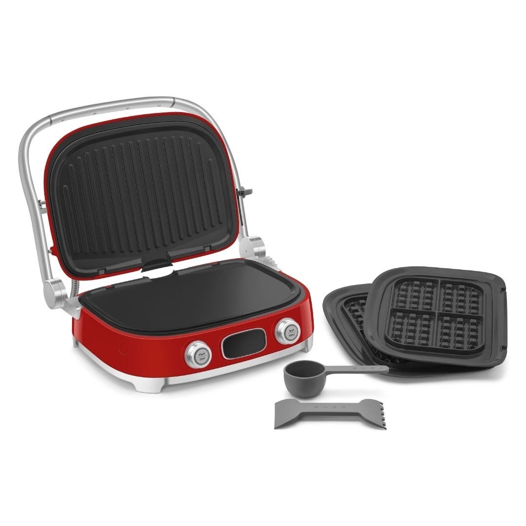Smeg MGF01RDEU Çok Amaçlı Izgara Kırmızı (Multiuse Grill)