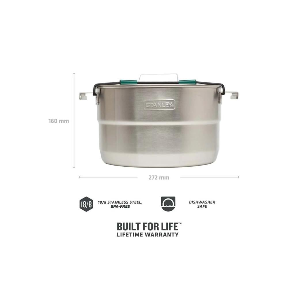 Stanley Adventure Çelik Kamp Pişirme Seti (21 Parça Set) 3,5 LT