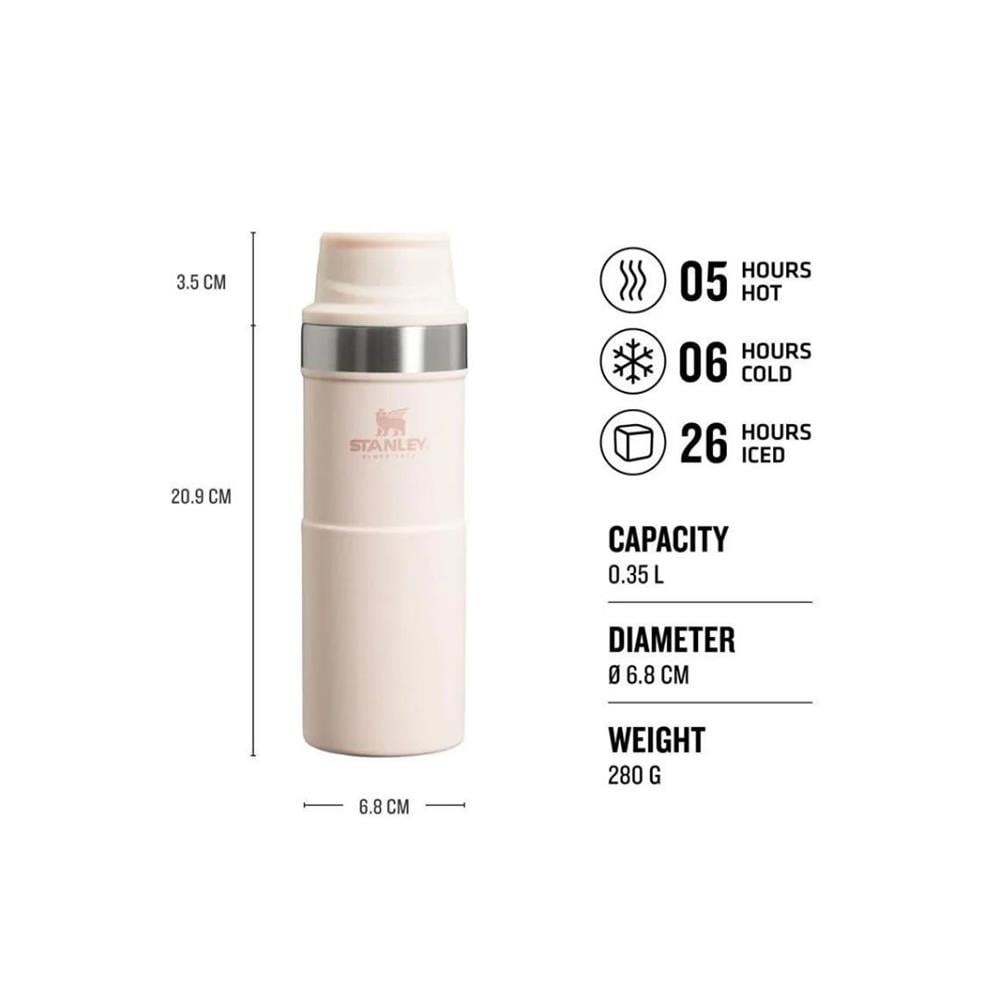 Stanley Klasik Trigger-Action Termos Bardak 0.35 LT Açık Pembe