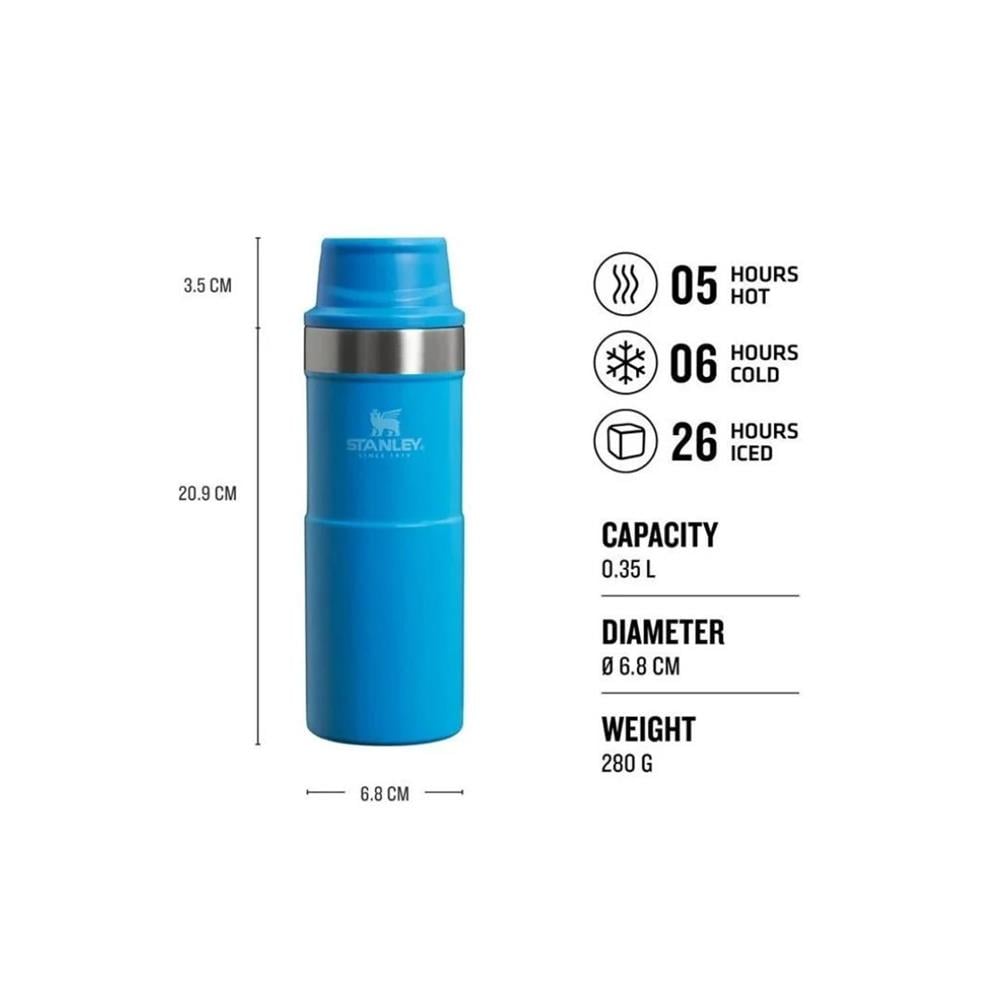 Stanley Klasik Trigger-Action Termos Bardak 0.35 LT Mavi