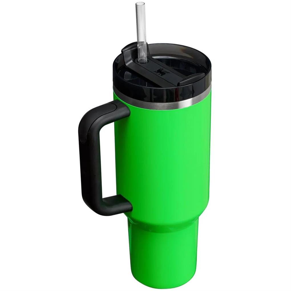 Stanley Quencher Pipetli Termos Bardak 1.18 Lt - Neon Yeşil