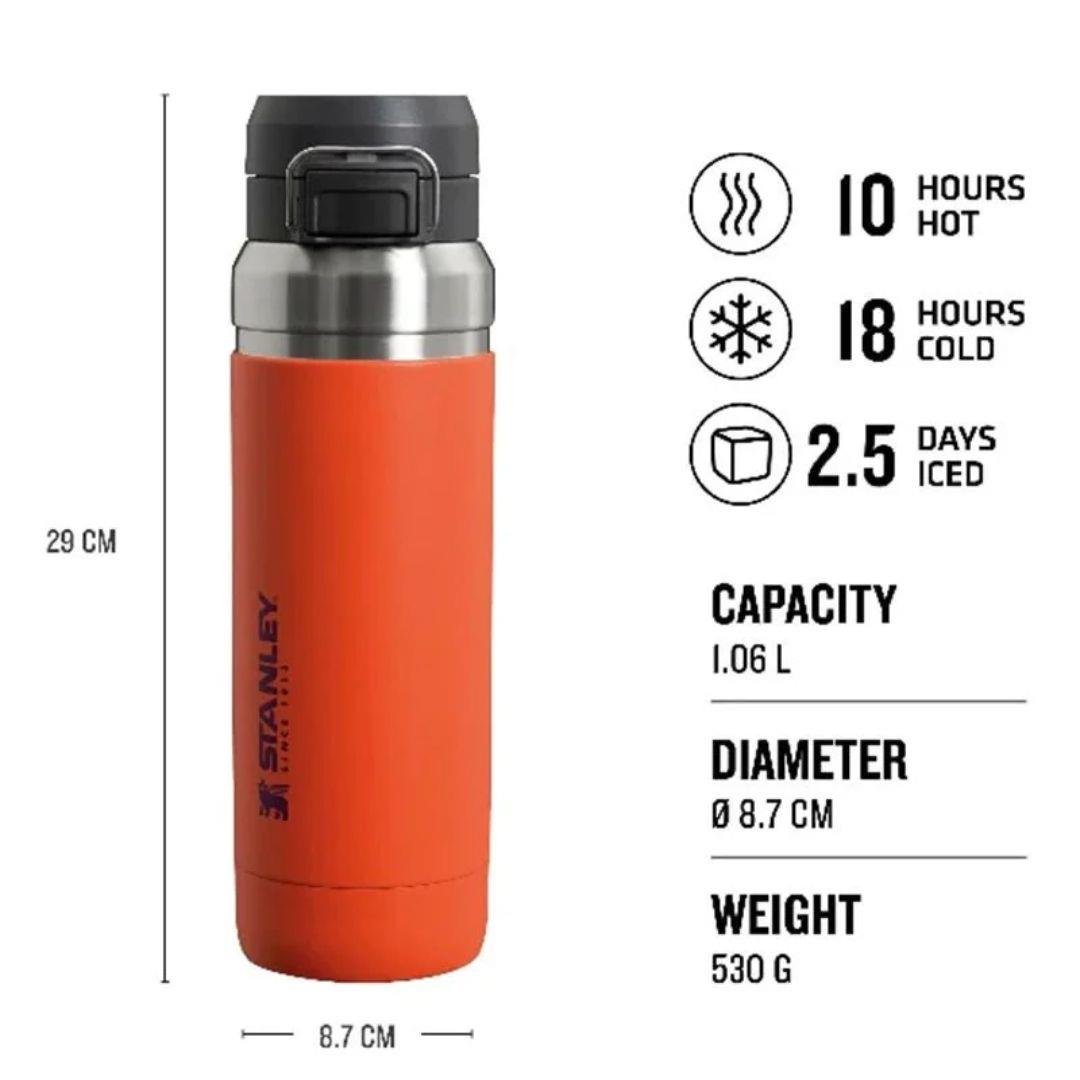 Stanley The Quick Flip Paslanmaz Çelik Termos 1.06 LT - Turuncu