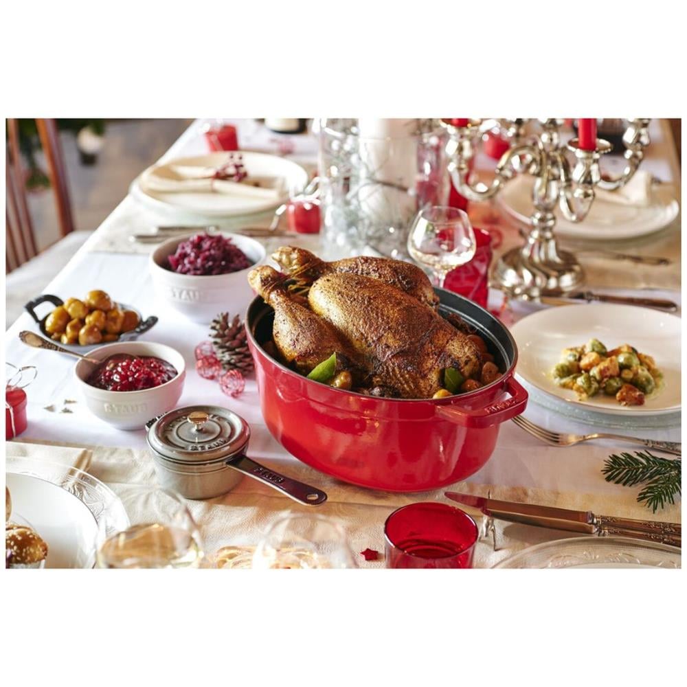 Staub La Cocotte Döküm Tencere Oval Kiraz 31 Cm