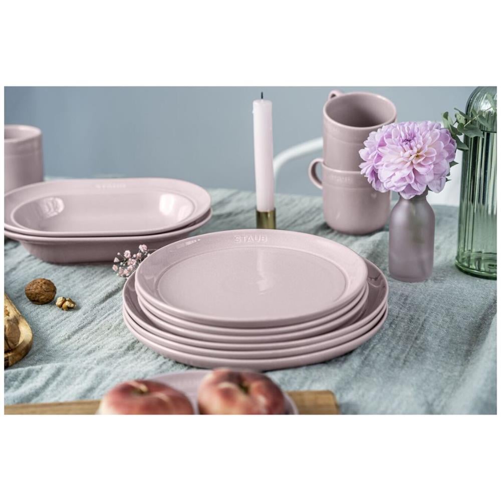 Staub Seramik Sığ Tabak 20 cm Kiraz Çiçeği