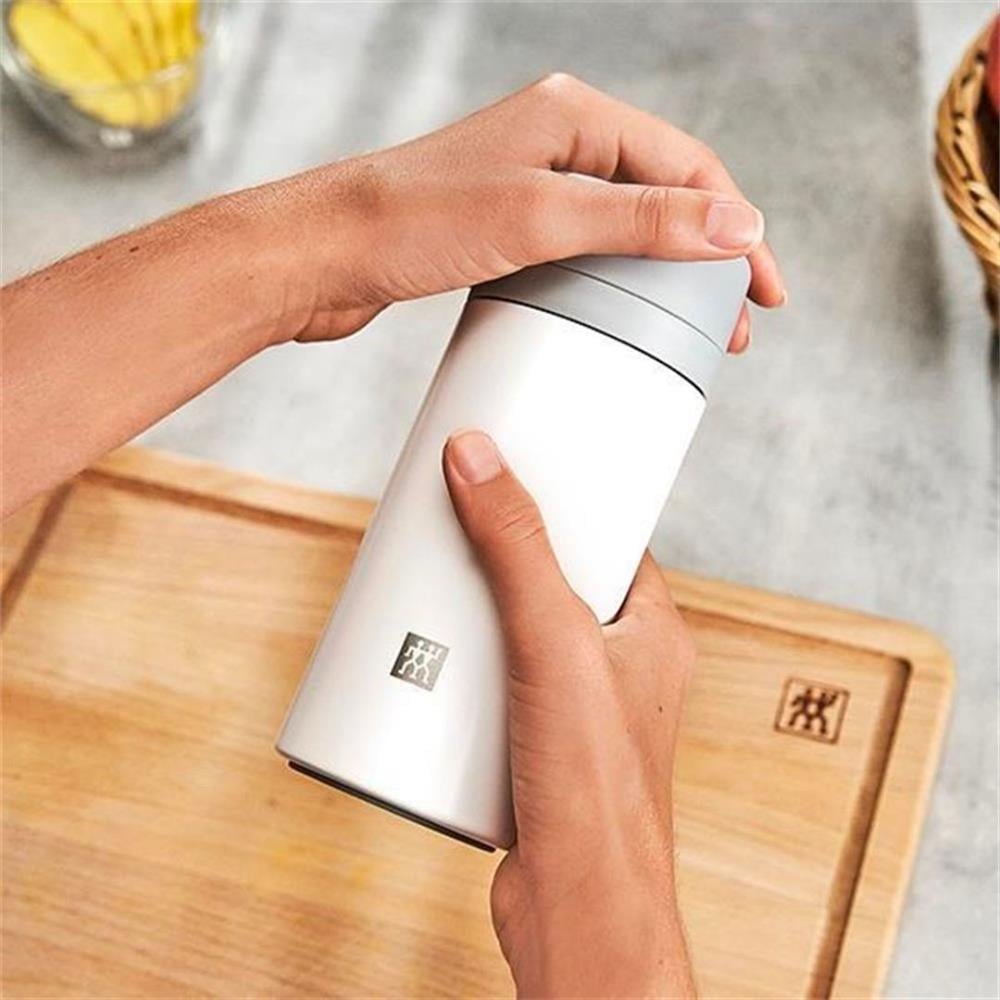 SÜZGEÇLİ TERMOS, 420 ML | BEYAZ