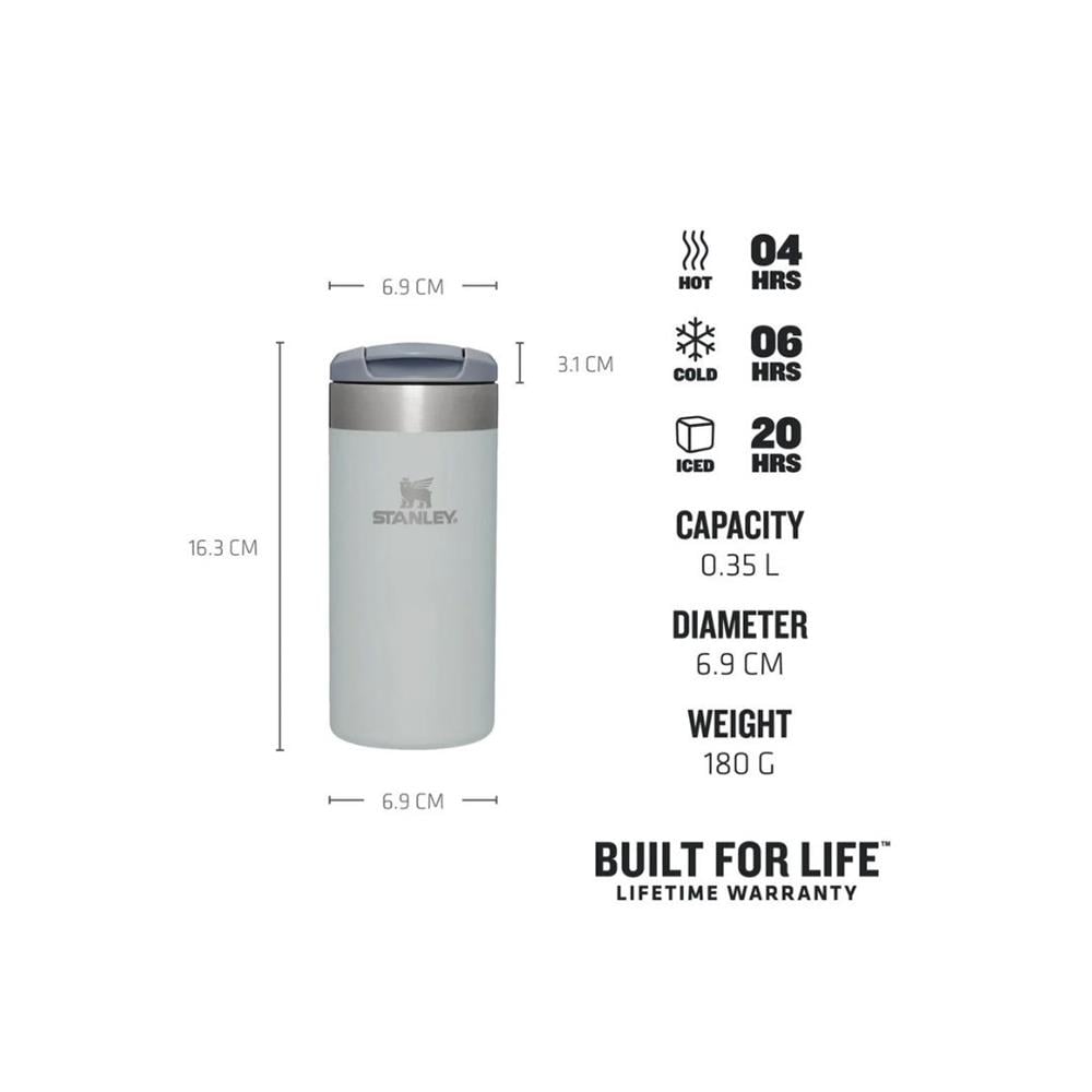 The AeroLight Transit Mug .35L / 12oz Fog Metallic