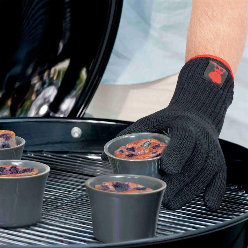 Weber Premium Eldiven, S/M Beden, siyah, ısıya dayanıklı
