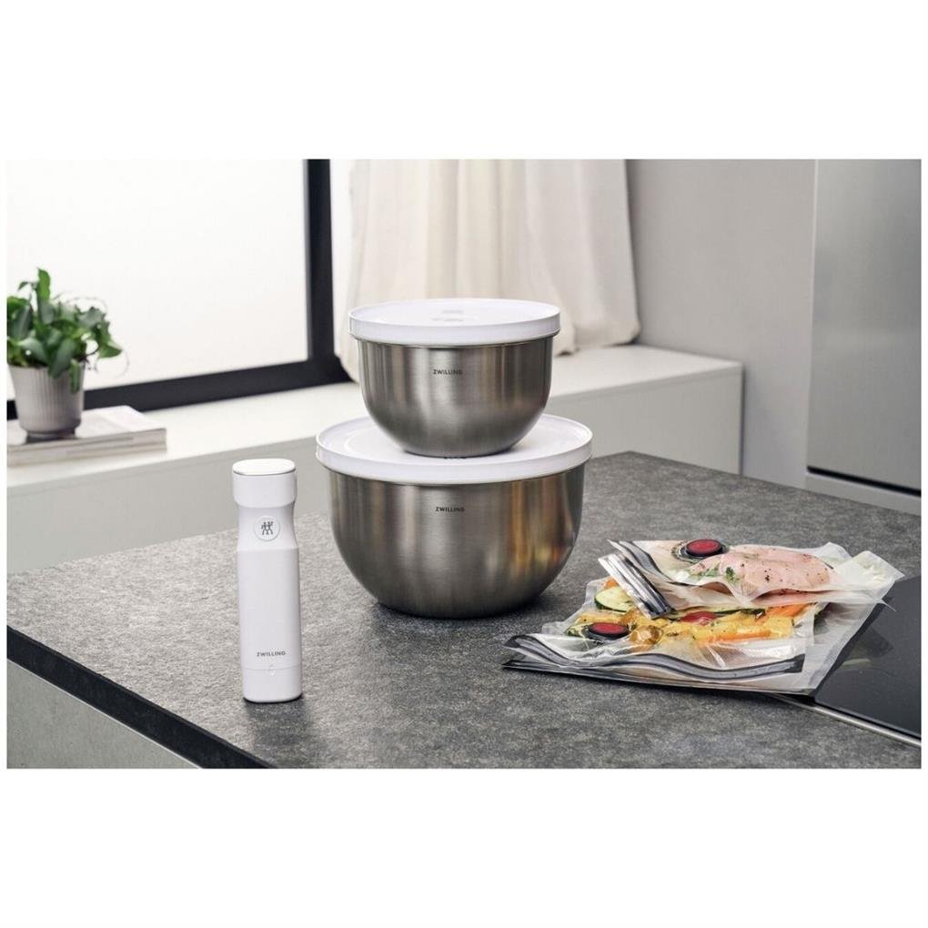 Zwilling Fresh & Save Bowls Vakumlu Başlangıç Seti paslanmaz çelik / M/L, 9-parça