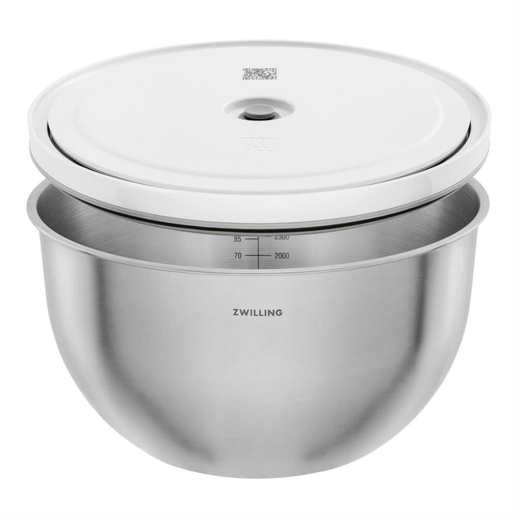 ZWILLING Fresh & Save BOWLSVacuum bowl L / 24 cm, paslanmaz çelik, Metalik Gri