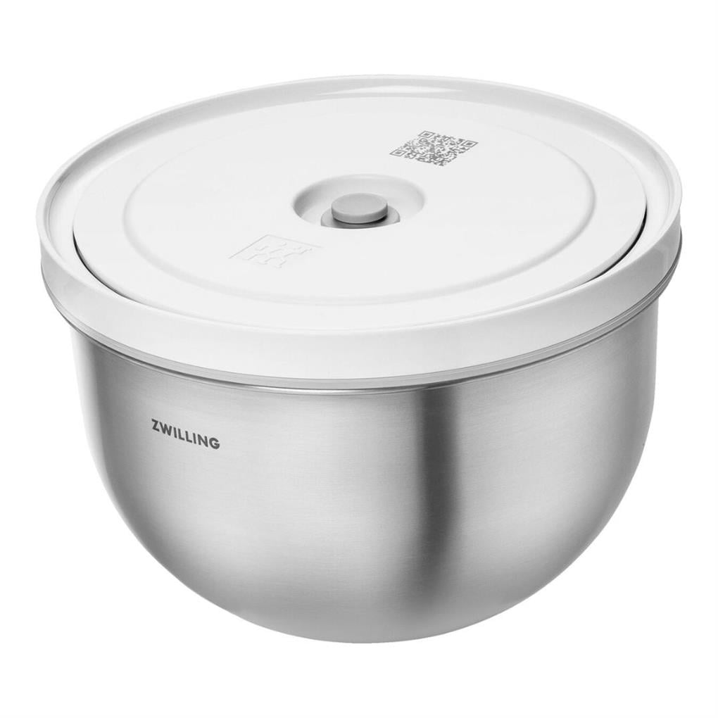 ZWILLING Fresh & Save BOWLSVacuum bowl M / 18 cm, paslanmaz çelik, Metalik Gri