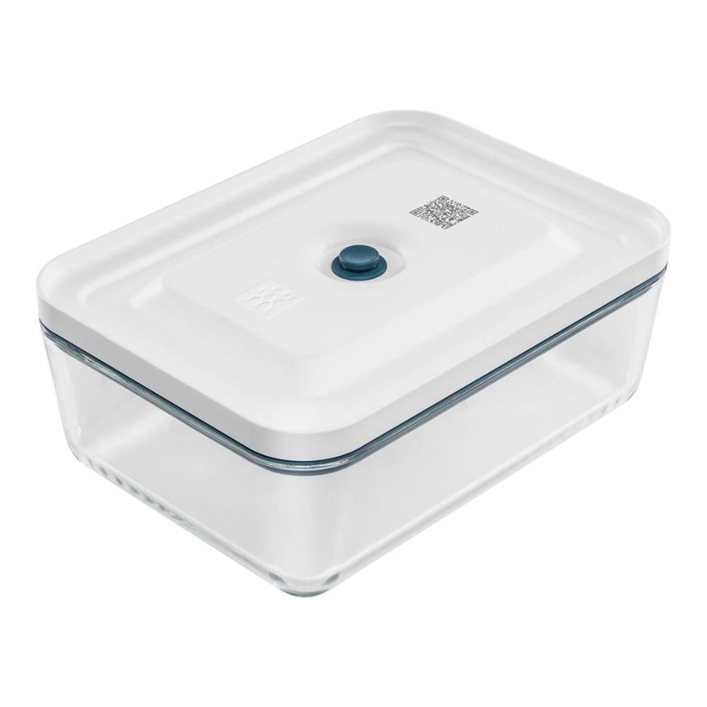 Zwilling Fresh & Save Vakumlu Buzdolabı Saklama Kabı, Borosilikat Cam, Akdeniz Mavisi