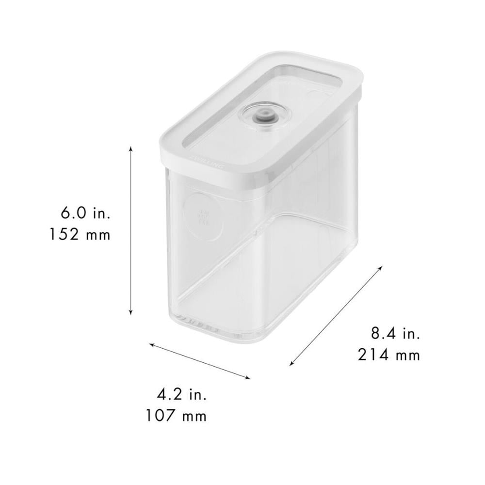 Zwilling Fresh&Save Cube Saklama Kabı, 2M 21 Cm Şeffaf Beyaz