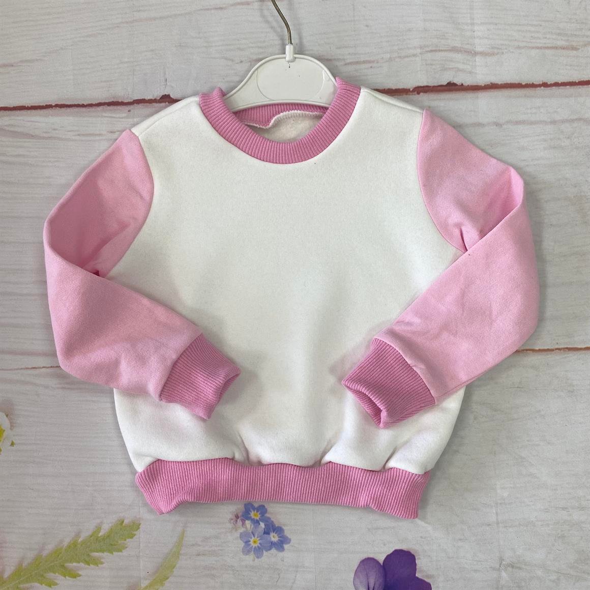1-2 Yaş Üç İplik Şardonlu Bebek Sweatshirt