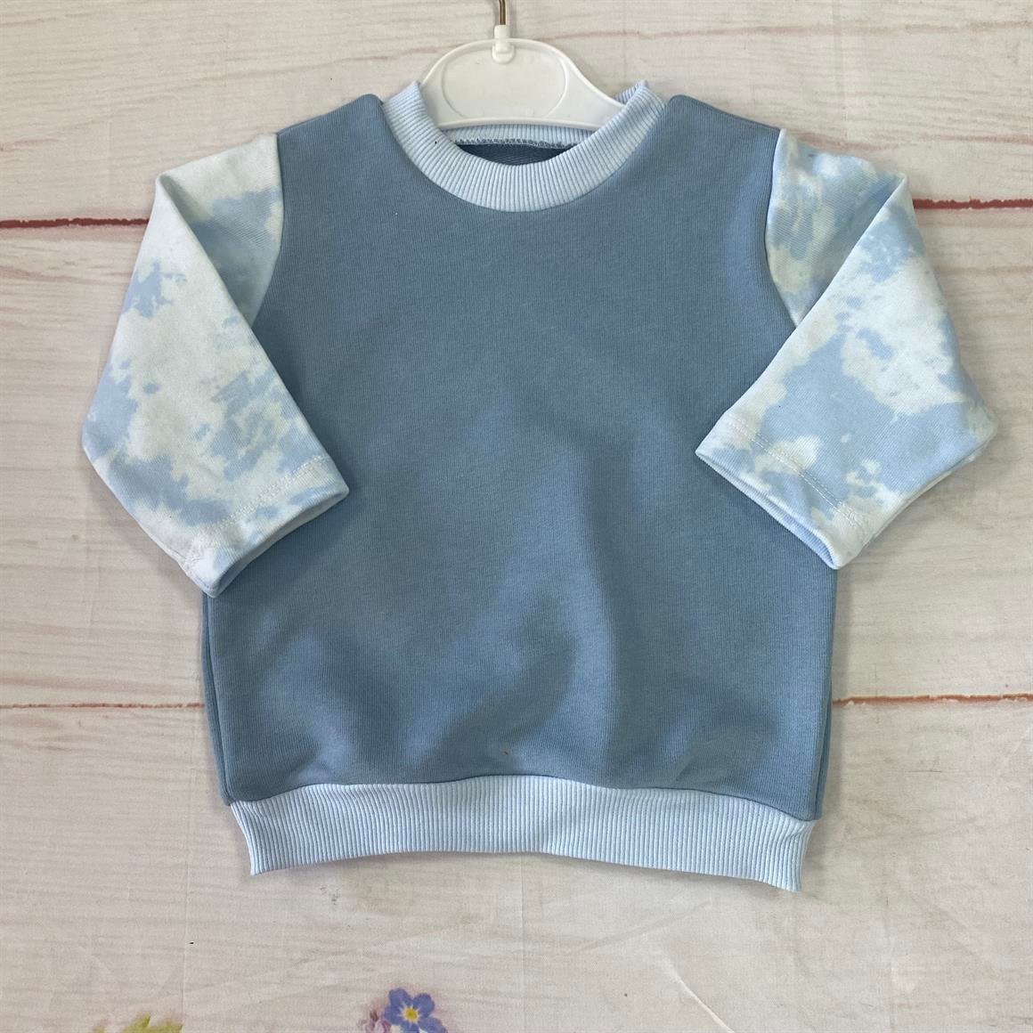 6-12 Ay İki İplik Bebek Sweatshirt