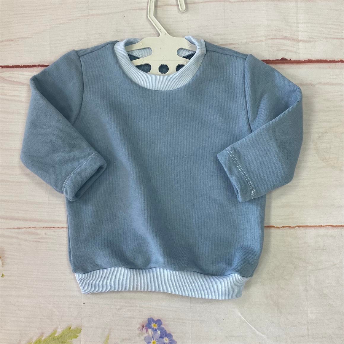6-12 Ay Üç İplik Bebek Sweatshirt