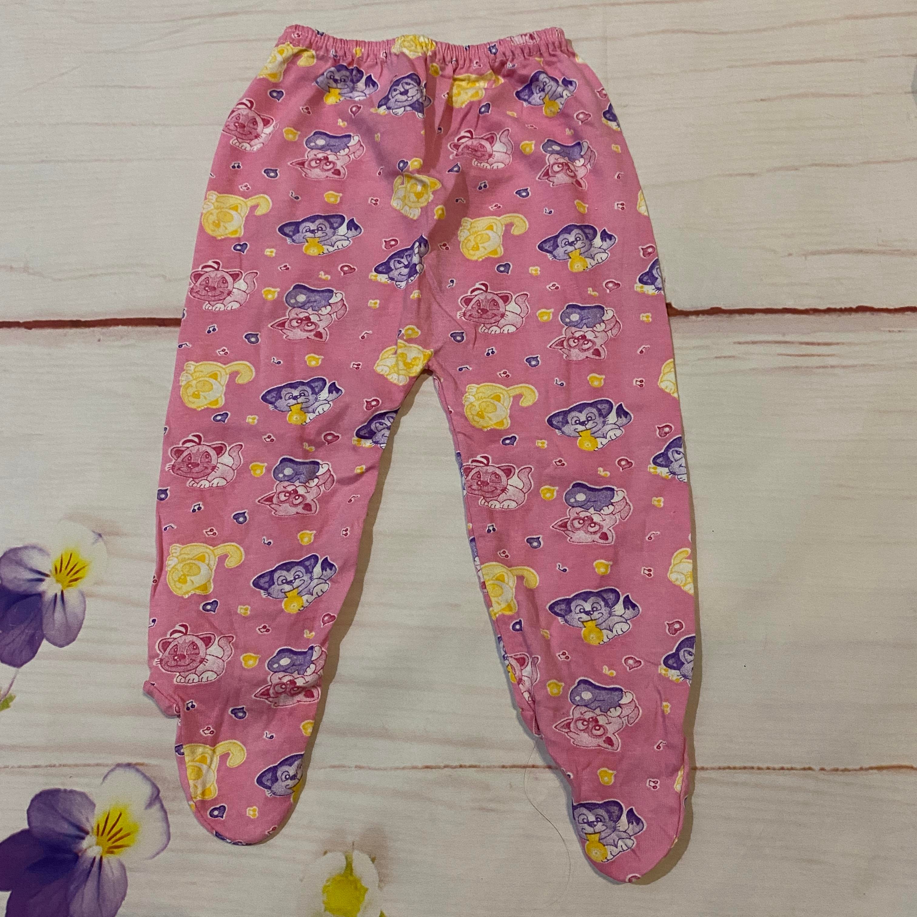 Baskılı Bebek Patikli Pijama