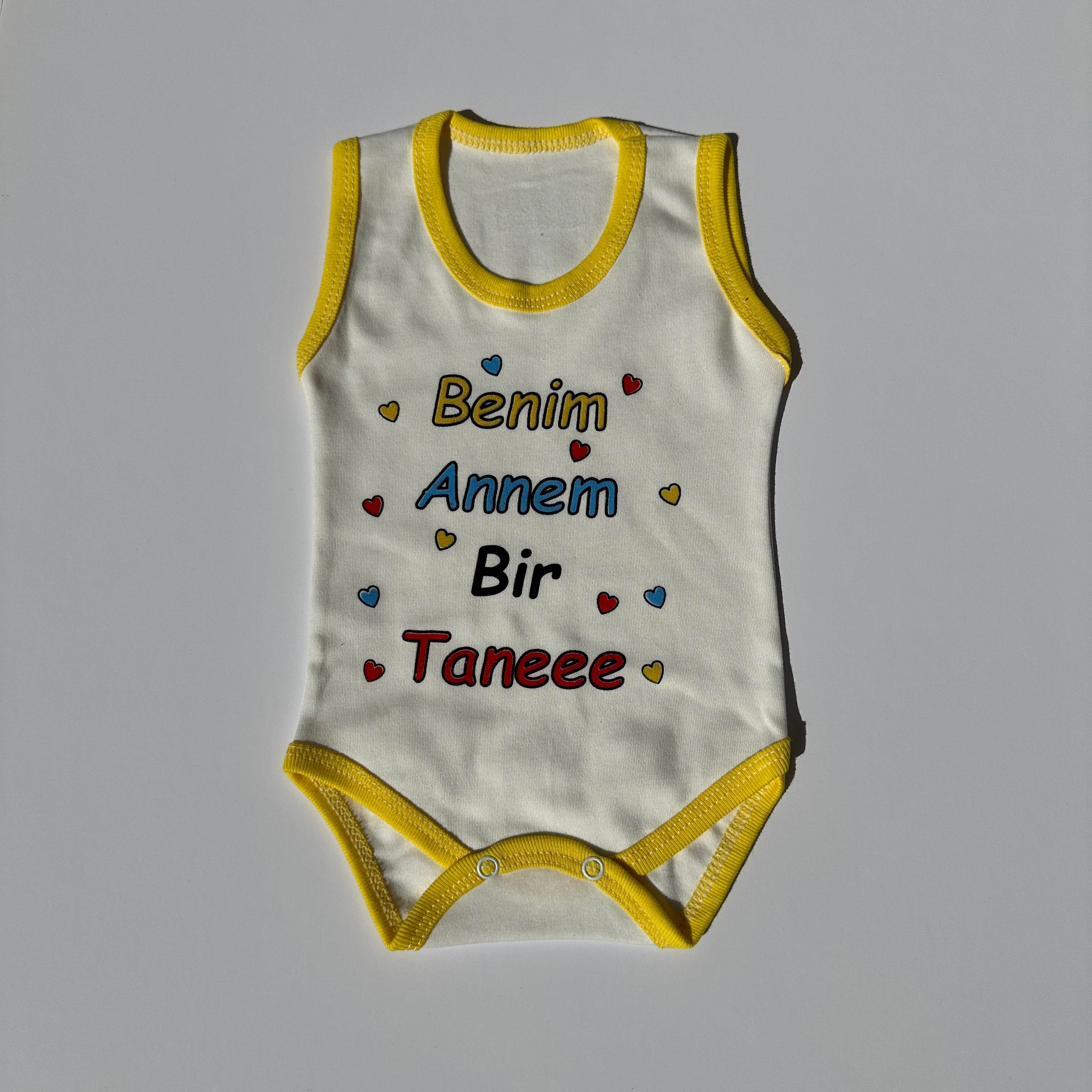 Baskılı Çıtçıtlı Badi 0-12 Ay