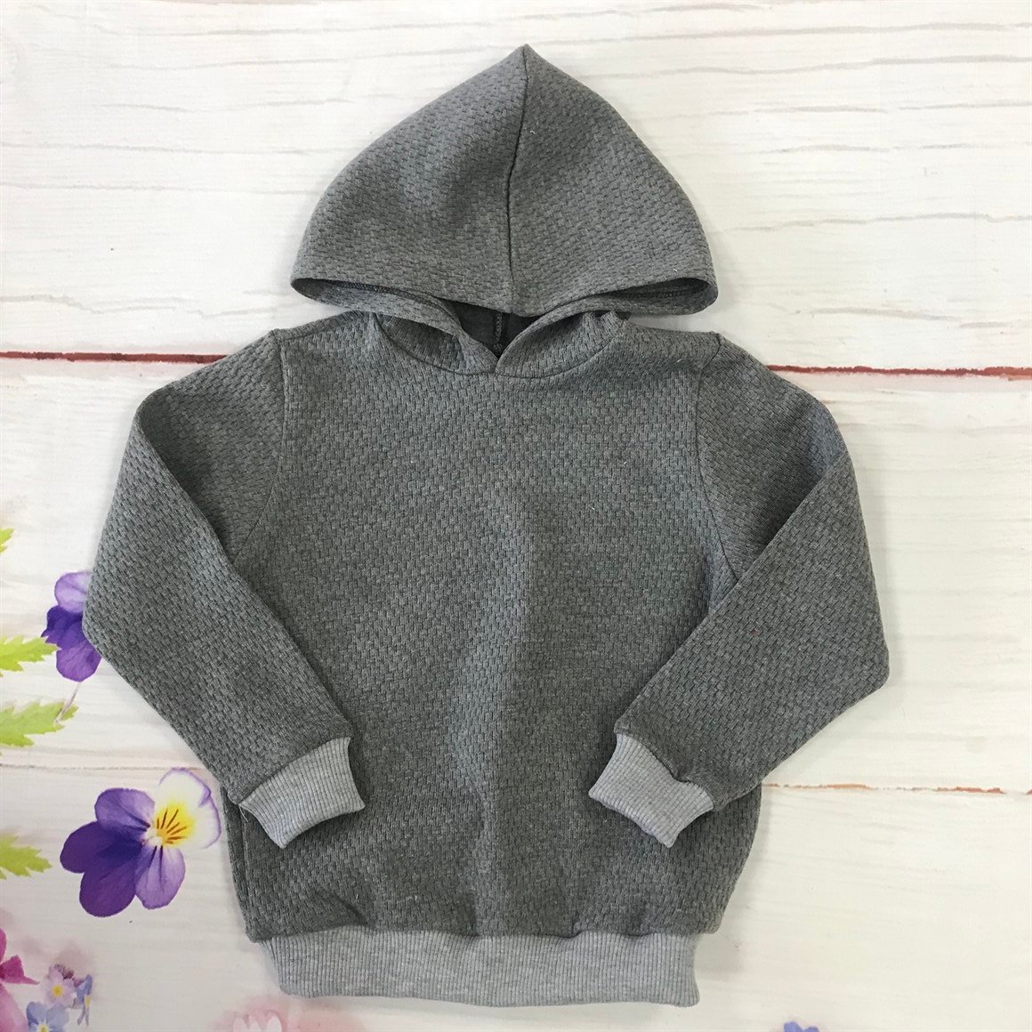 Bebek Çocuk Kapşonlu Sweatshirt