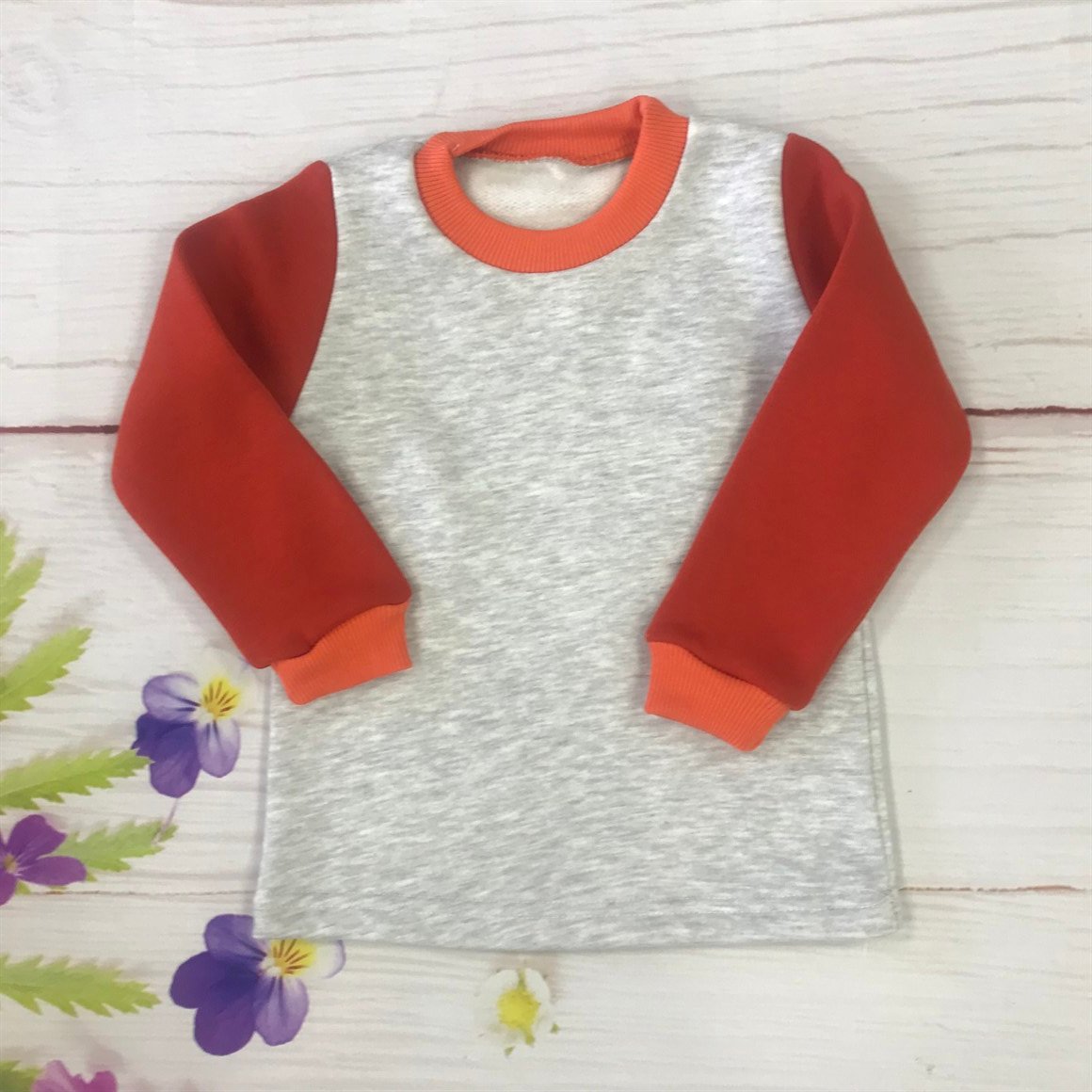 Kışlık 3 İplik Şardonlu Bebek Tek Üst