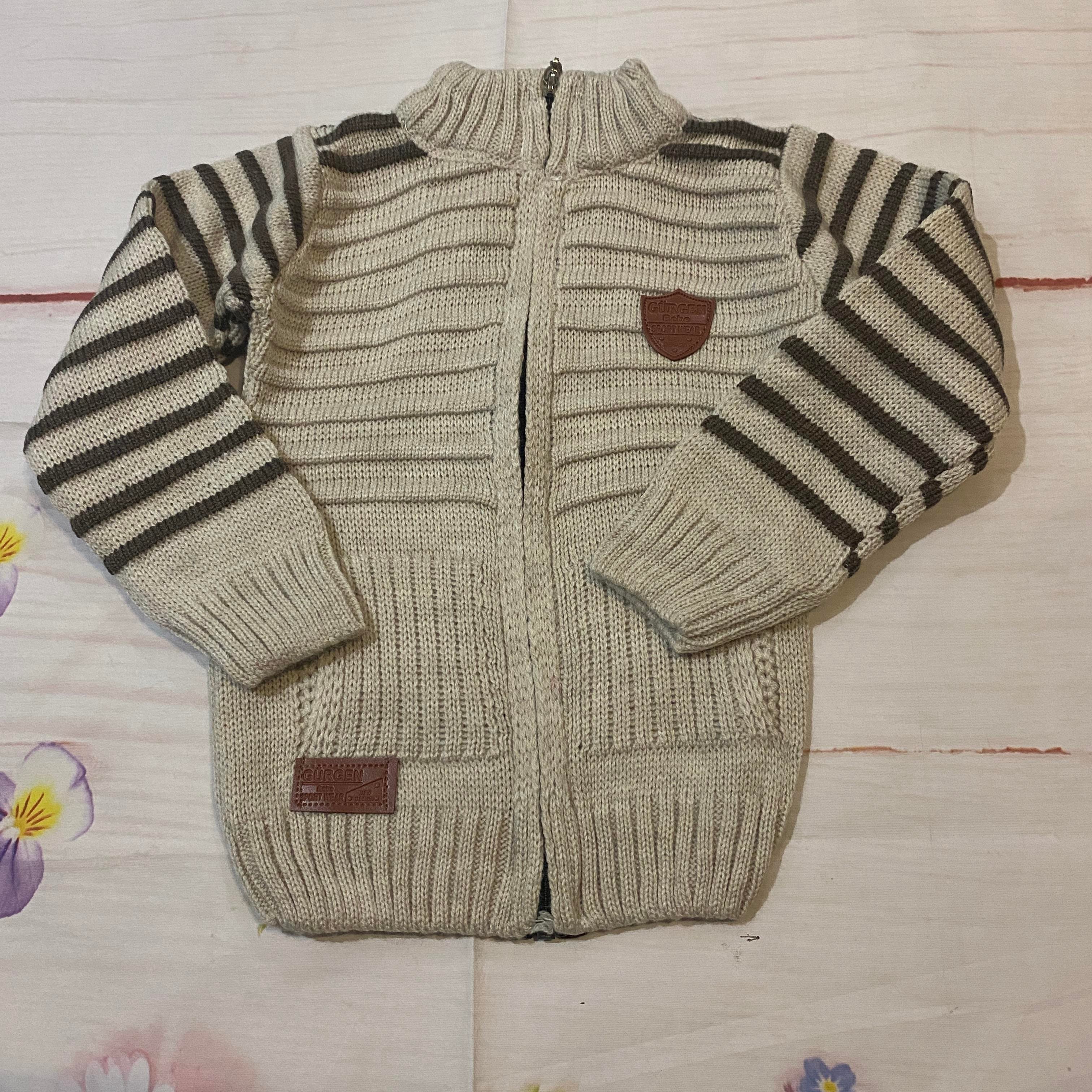 Kışlık Fermuarlı Bebek Çocuk Hırka