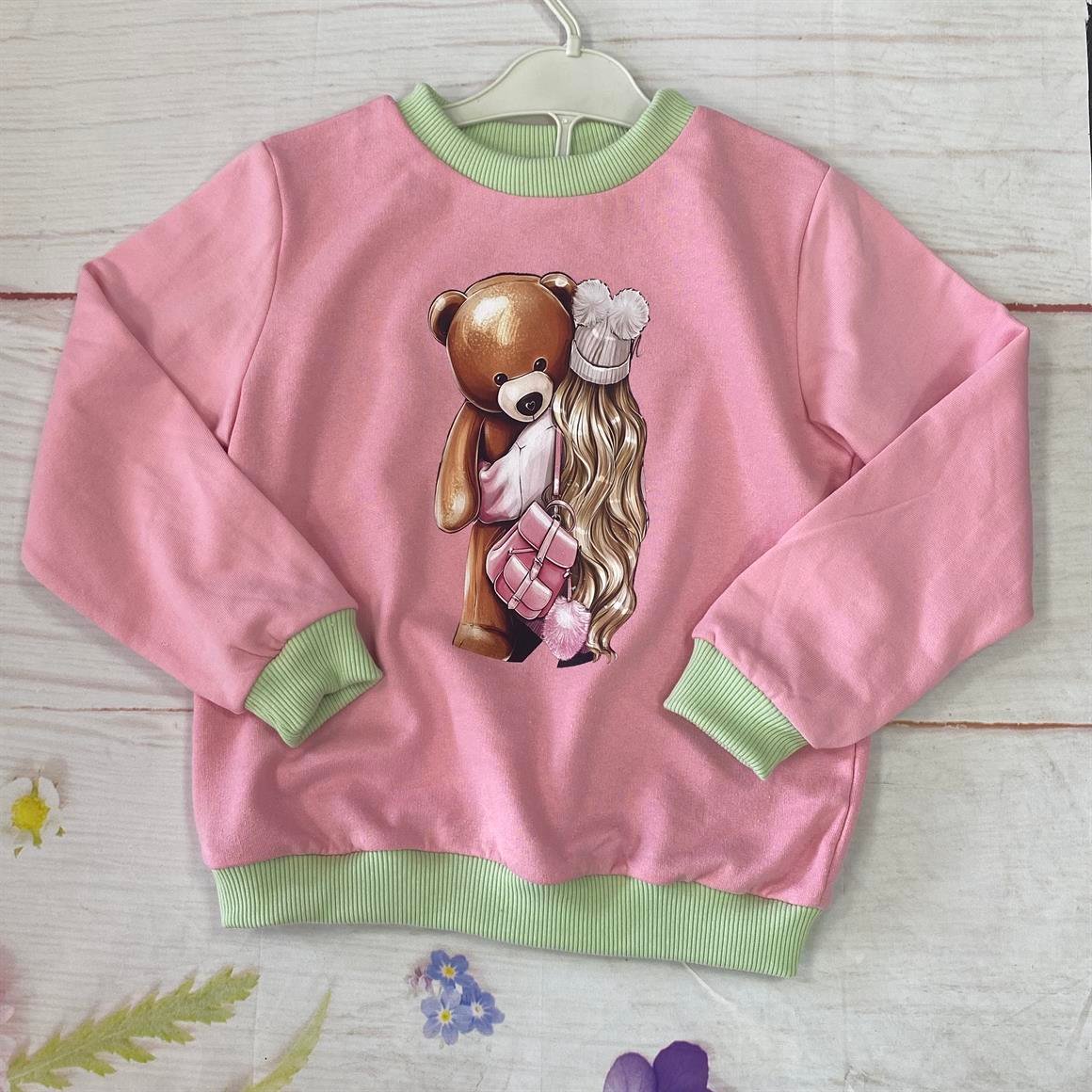 Şardonlu İki İplik Bebek Çocuk Sweatshirt