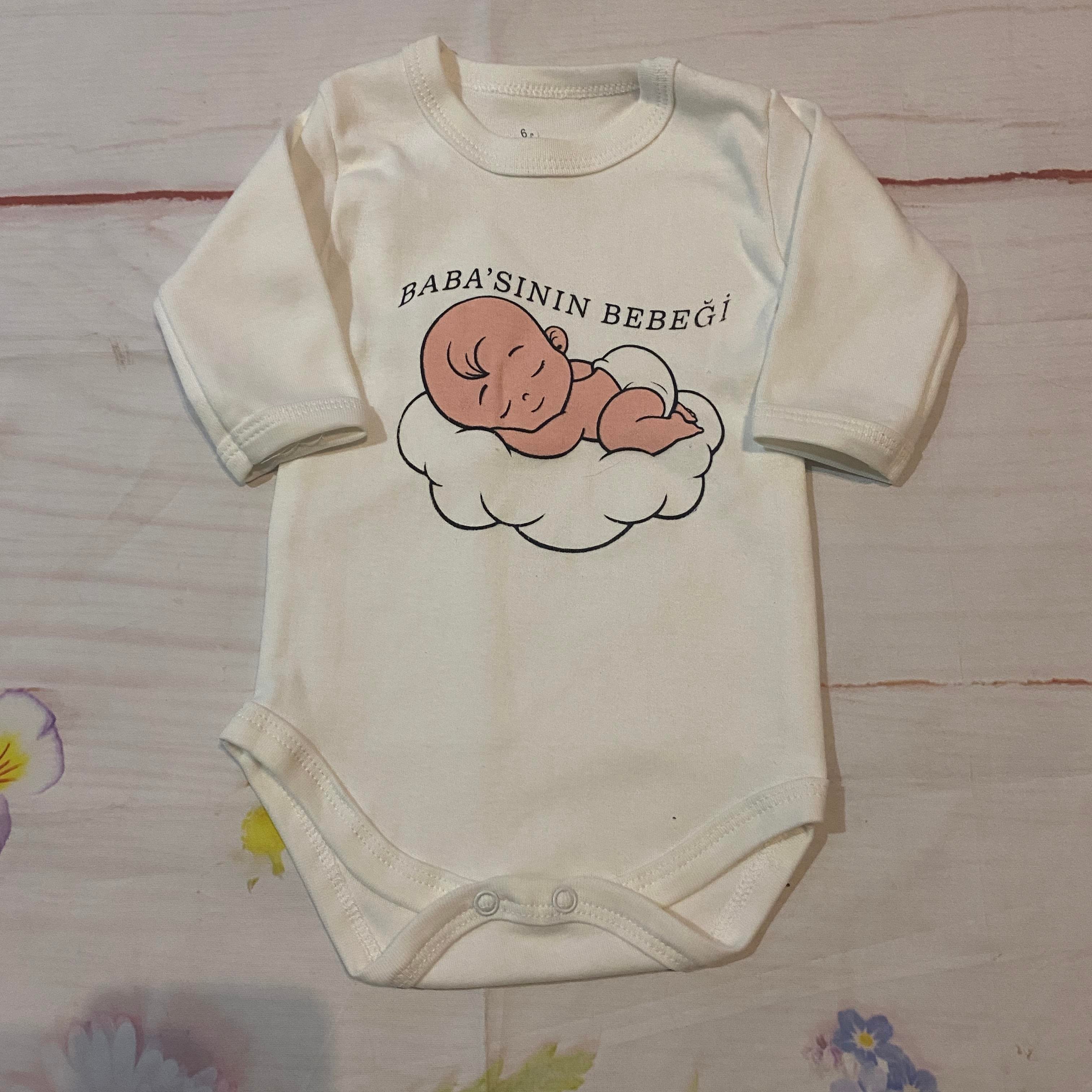Uzun Kollu Çıtçıtlı Bebek Body